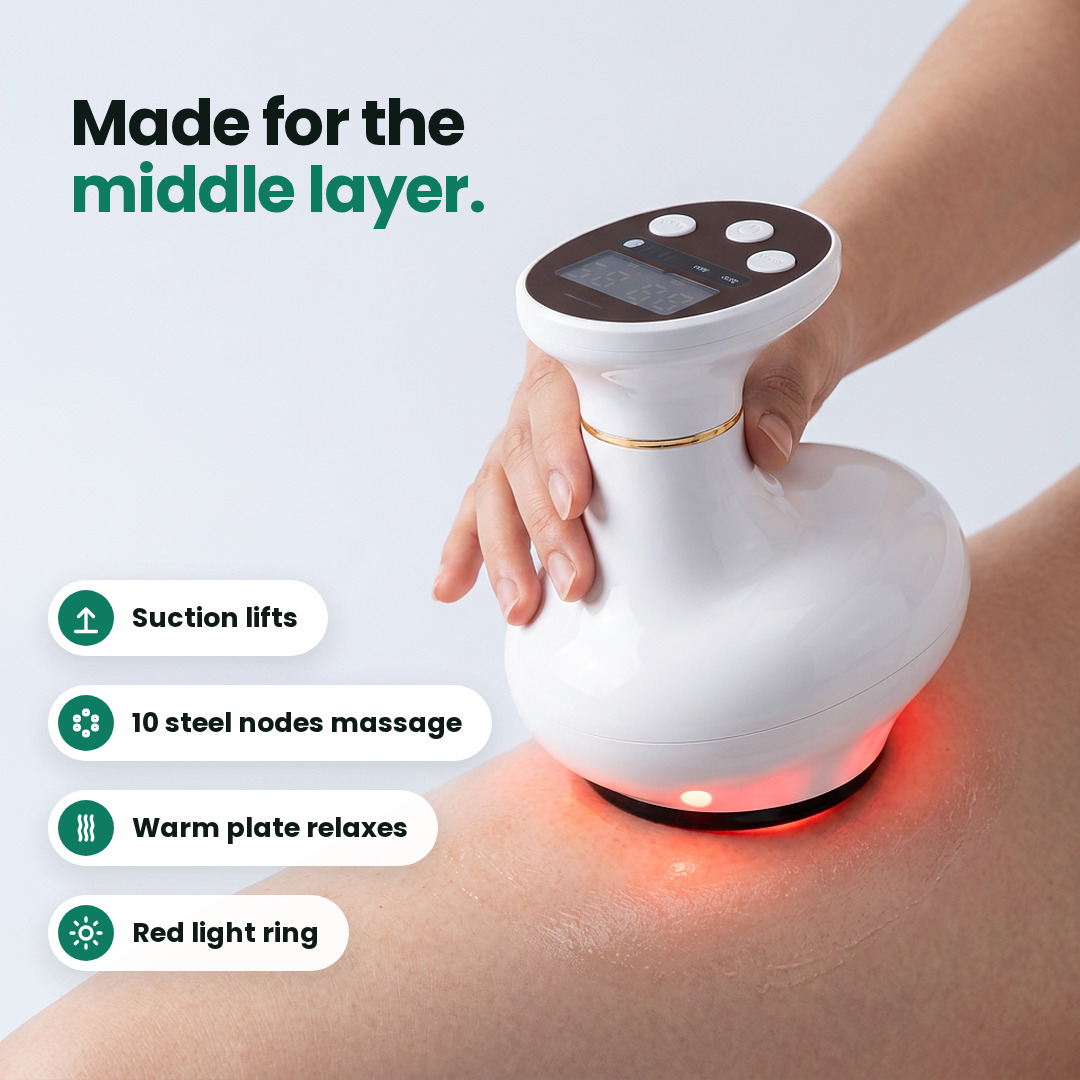 Naureva Glide Cellulite Massager with Heat and Red Light